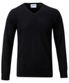 V-neck fully fashioned jumper