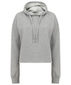 Heather Grey - Women's cropped slounge hoodie Hoodies SF Cropped, Directory, Hoodies, Rebrandable, Women's Fashion Schoolwear Centres