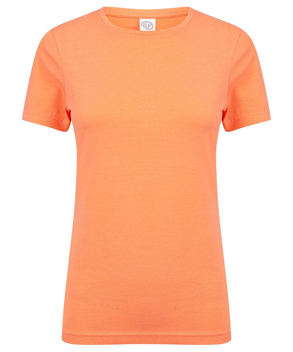 Coral - Feel good women's stretch t-shirt T-Shirts SF Must Haves, Raladeal - Recently Added, Rebrandable, T-Shirts & Vests, Women's Fashion Schoolwear Centres