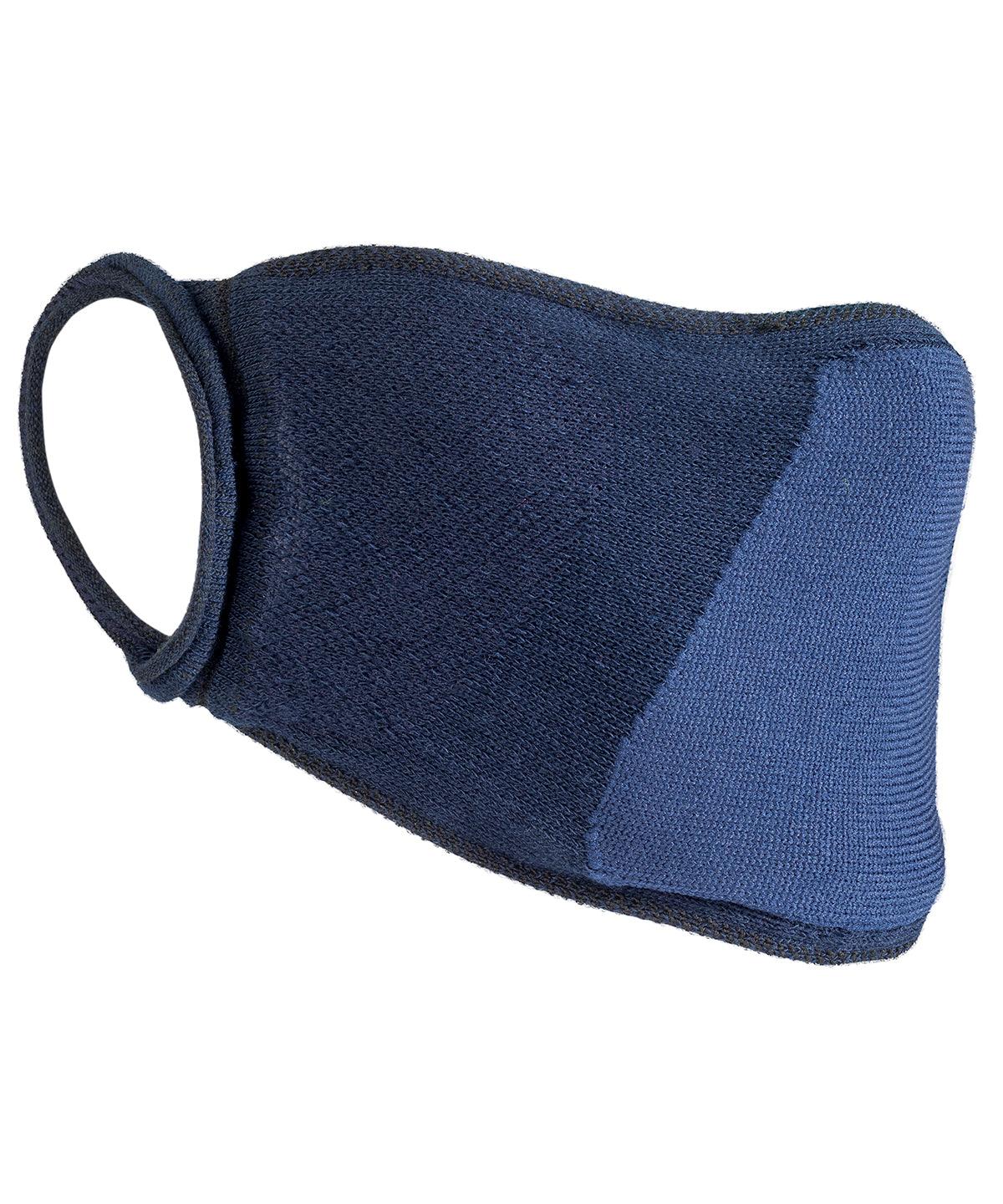 Navy - Natural yarn antibac face mask (Non-PPE) (pack of 10) Face Covers Result Essential Hygiene PPE Face Covers, Personal Protection, Selected Protectivewear Schoolwear Centres