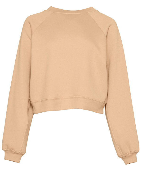 Heather Sand Dune - Women's raglan pullover fleece Sweatshirts Bella Canvas Street Casual, Sweatshirts Schoolwear Centres