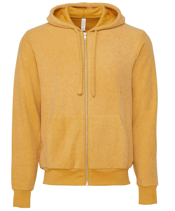 Heather Mustard - Unisex sueded fleece full-zip hoodie Hoodies Bella Canvas Hoodies, Luxe Streetwear, Merch, Must Haves, Street Casual Schoolwear Centres