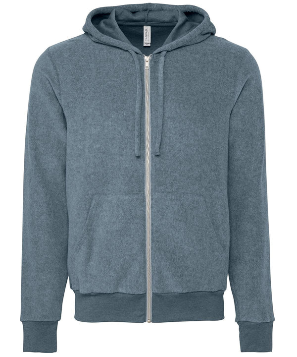 Heather Slate - Unisex sueded fleece full-zip hoodie Hoodies Bella Canvas Hoodies, Luxe Streetwear, Merch, Must Haves, Street Casual Schoolwear Centres