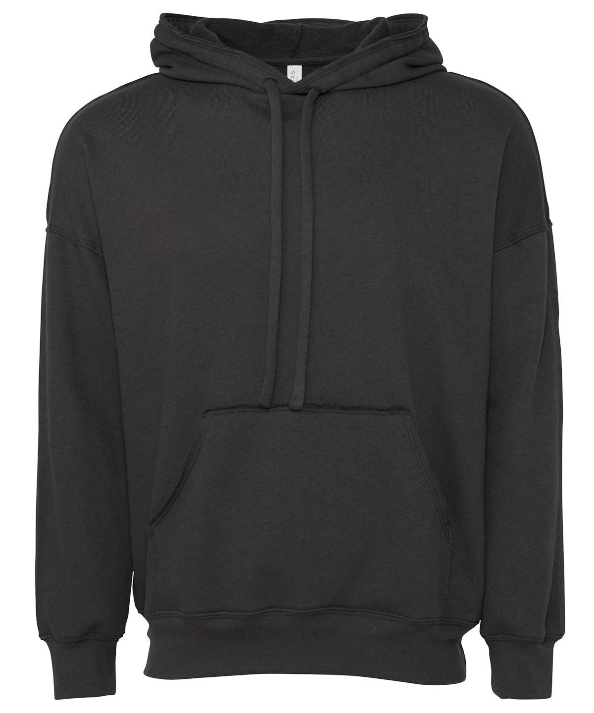 Dark Grey - Unisex raw-seam hoodie Hoodies Bella Canvas Hoodies, Luxe Streetwear, Merch, Street Casual Schoolwear Centres