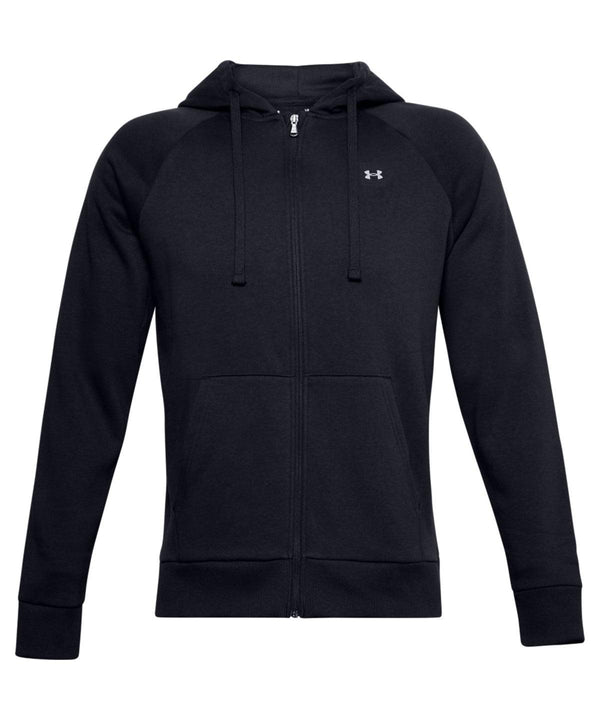 Black/Onyx White - Rival fleece full-zip hoodie Hoodies Under Armour Activewear & Performance, Exclusives, Hoodies, Must Haves, New Sizes for 2021, Outdoor Sports, Plus Sizes, Premium Sports, Sports & Leisure Schoolwear Centres