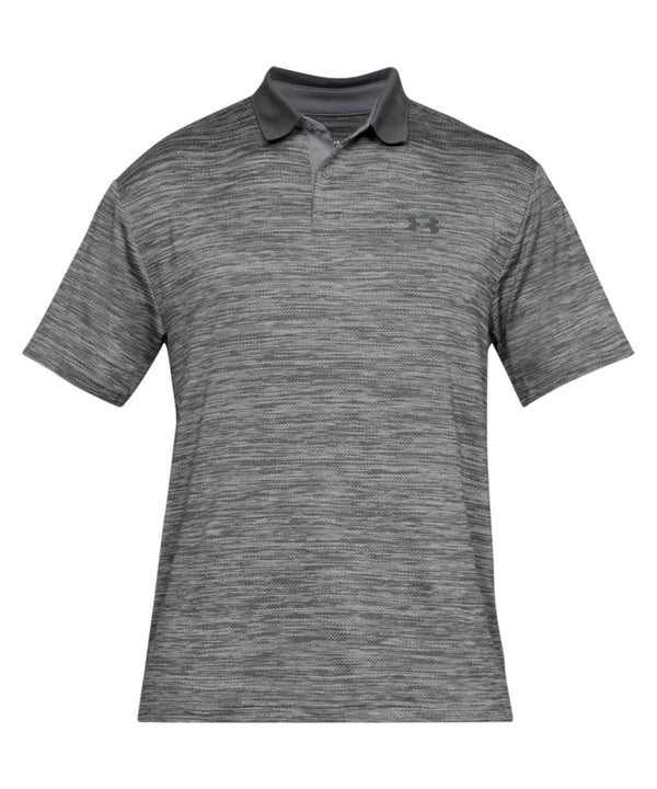 Steel/Black - Performance polo textured Polos Under Armour Activewear & Performance, Exclusives, Gifting, Must Haves, New Colours For 2022, New Sizes for 2021, Plus Sizes, Polos & Casual, Premium, Premium Sports, Sports & Leisure, Team Sportswear Schoolwear Centres