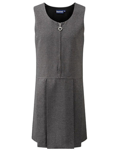Banner - Lynton Pleated Pinafore | Navy Blue | Grey - Schoolwear Centres | School Uniform Centres