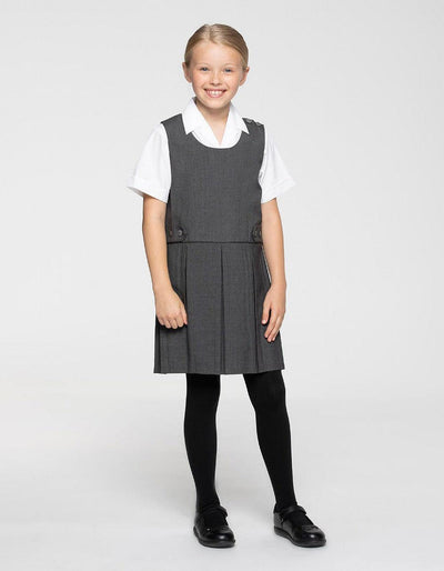 Banner - Tenby Box Pleat Pinafore | Black  | Navy Blue | Brown | Grey | Bottle - Schoolwear Centres | School Uniforms near me