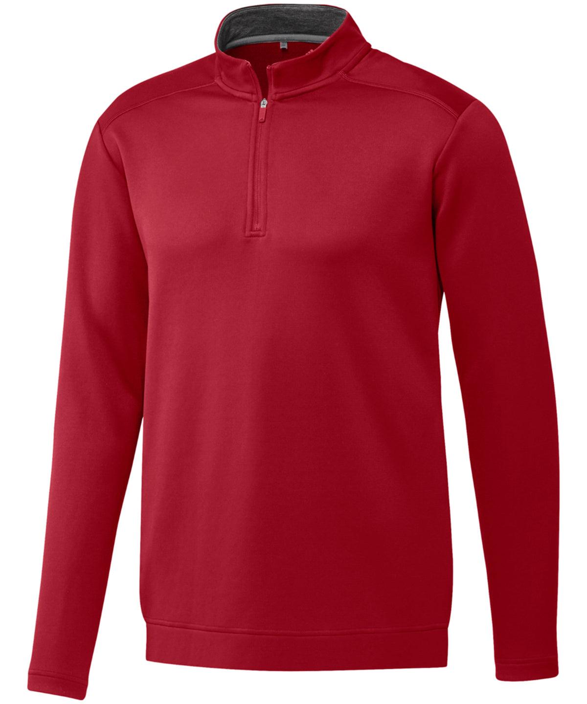 Red - Club 1/4 zip Sports Overtops adidas® Exclusives, Golf, Must Haves, New For 2021, New Styles For 2021, Sports & Leisure Schoolwear Centres