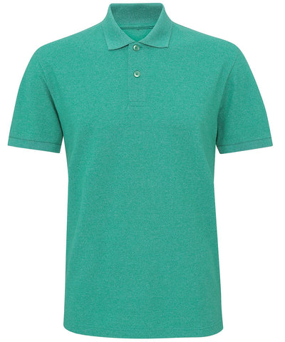 Sapphire/Black - Men's twisted yarn polo Polos Asquith & Fox Perfect for DTG print, Plus Sizes, Polos & Casual Schoolwear Centres