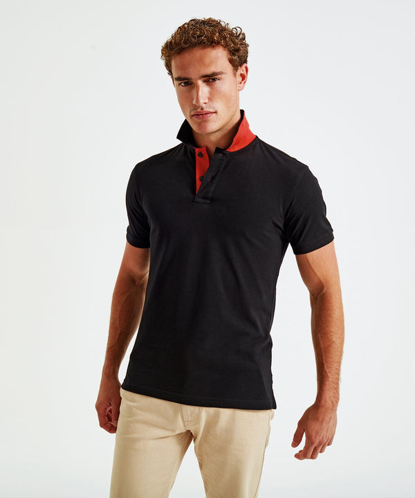 Red/White - Men's classic fit contrast polo Polos Asquith & Fox Must Haves, Perfect for DTG print, Plus Sizes, Polos & Casual, Raladeal - Recently Added Schoolwear Centres