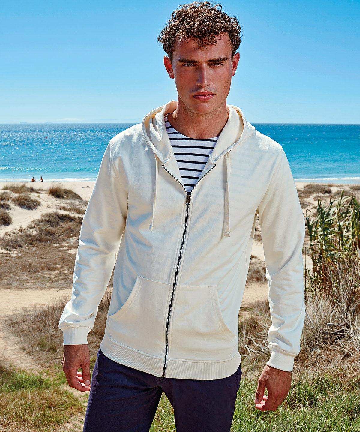 Paprika - Men's coastal vintage wash loop back zip through hoodie Hoodies Asquith & Fox Coastal Collection, Home of the hoodie, Hoodies, Must Haves, Rebrandable Schoolwear Centres