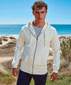 Vintage White - Men's coastal vintage wash loop back zip through hoodie Hoodies Asquith & Fox Coastal Collection, Home of the hoodie, Hoodies, Must Haves, Rebrandable Schoolwear Centres