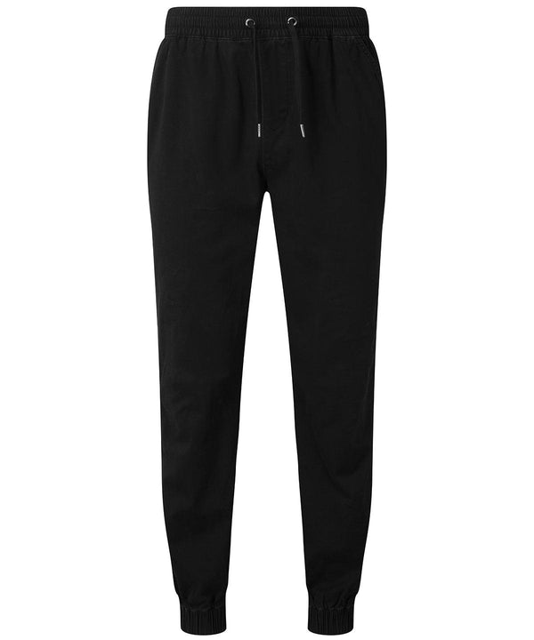 Black - Men's twill jogger Sweatpants Asquith & Fox Home Comforts, Joggers, Lounge Sets, New For 2021, New Styles For 2021, Rebrandable Schoolwear Centres
