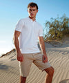 Black - Men's organic polo Polos Asquith & Fox Organic & Conscious, Plus Sizes, Polos & Casual, Rebrandable Schoolwear Centres