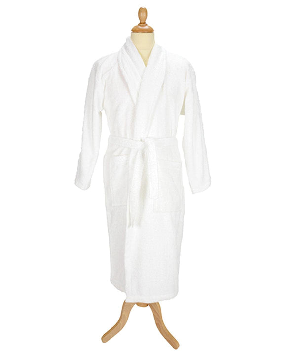 Black - ARTG® Bath robe with shawl collar Robes A&R Towels Gifting & Accessories, Homewares & Towelling, Must Haves Schoolwear Centres