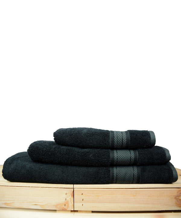 Black - ARTG® Bamboo nature towel Towels A&R Towels Homewares & Towelling, New For 2021, New Products – February Launch, New Styles For 2021, Rebrandable Schoolwear Centres