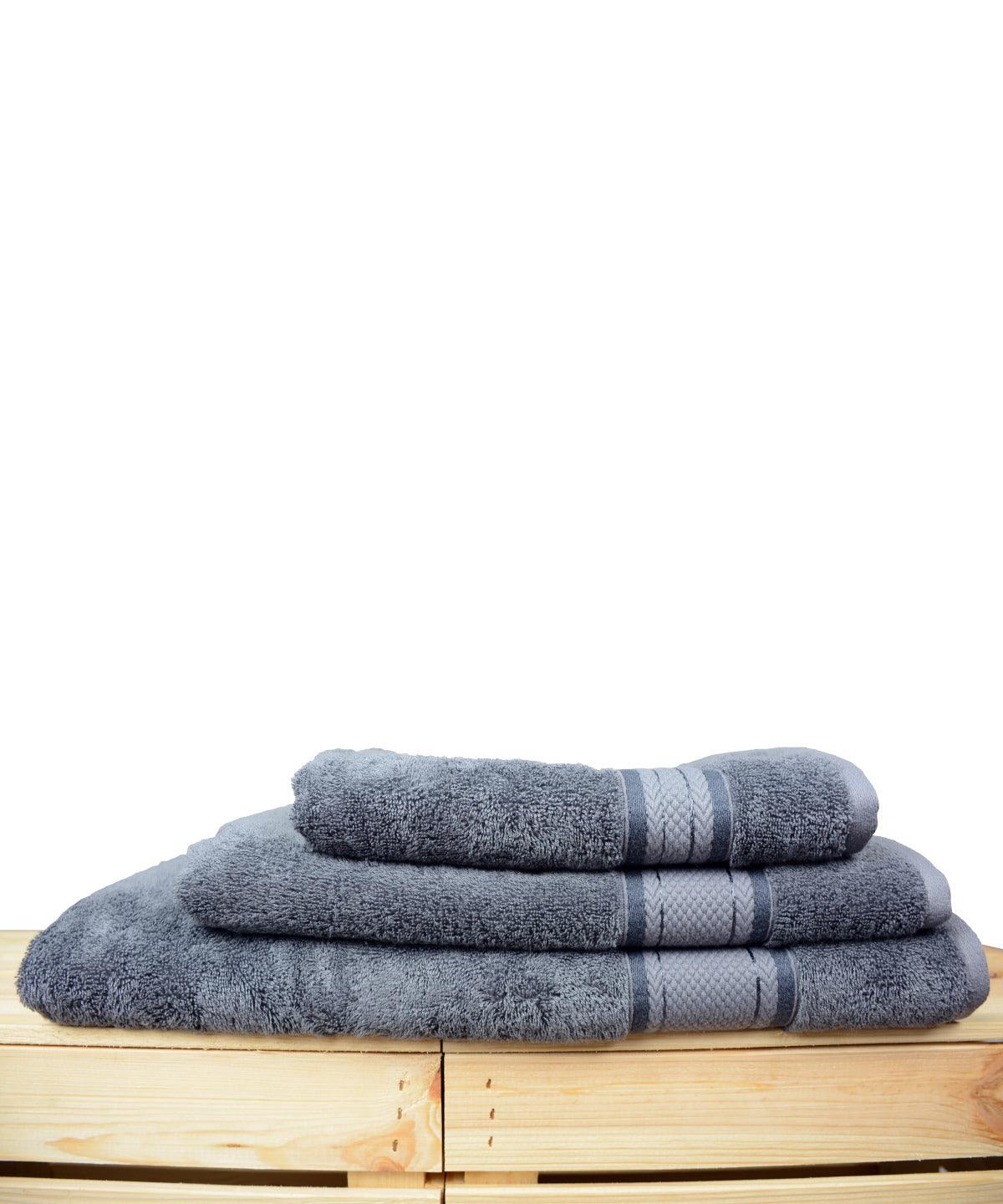 Black - ARTG® Bamboo nature towel Towels A&R Towels Homewares & Towelling, New For 2021, New Products – February Launch, New Styles For 2021, Rebrandable Schoolwear Centres