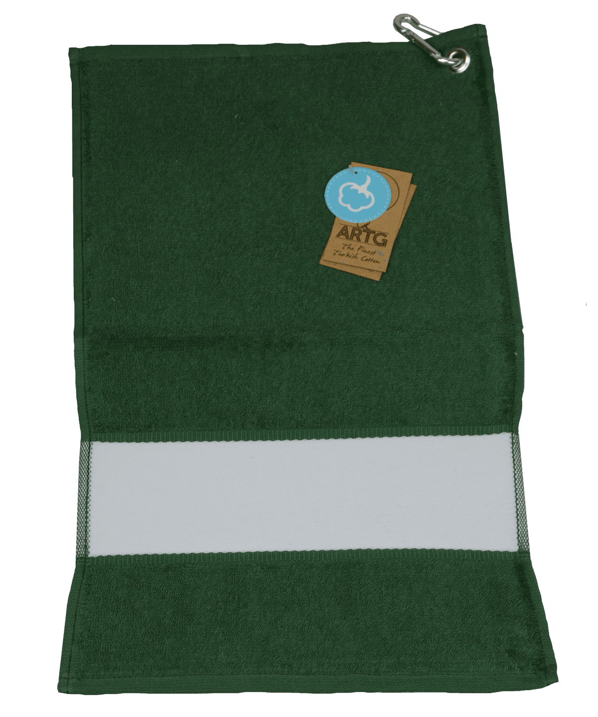 Dark Green - ARTG® SUBLI-Me® golf towel Towels A&R Towels Homewares & Towelling, New For 2021, New Products – February Launch, New Styles For 2021, Rebrandable Schoolwear Centres