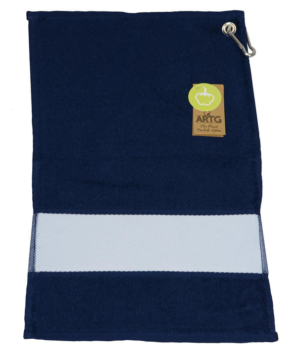 French Navy - ARTG® SUBLI-Me® golf towel Towels A&R Towels Homewares & Towelling, New For 2021, New Products – February Launch, New Styles For 2021, Rebrandable Schoolwear Centres