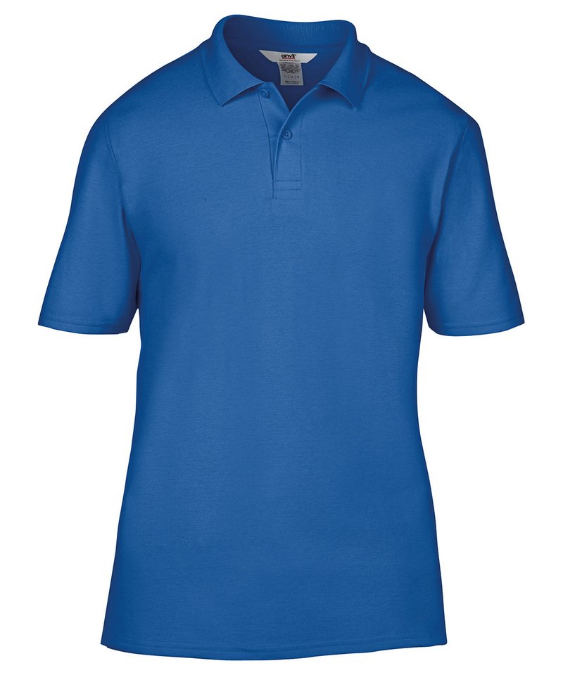 Anvil adult double piqué polo