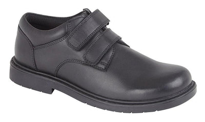 Roamers (B079A) Black Leather Boys Shoe - Schoolwear Centres | School Uniform Centres