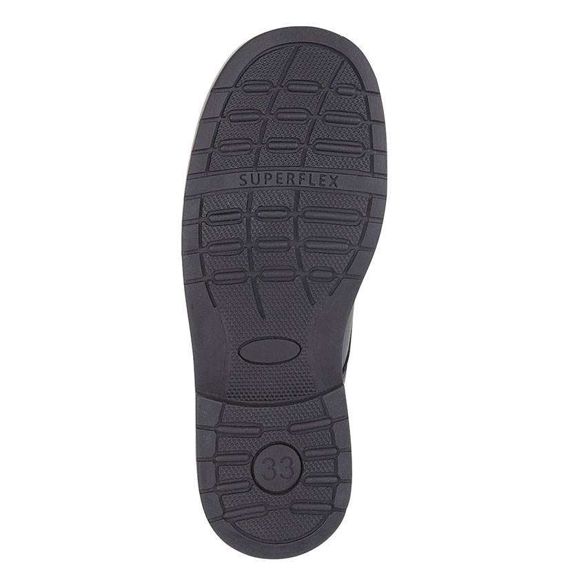 Roamers (B079A) Black Leather Boys Shoe - Schoolwear Centres | School Uniform Centres