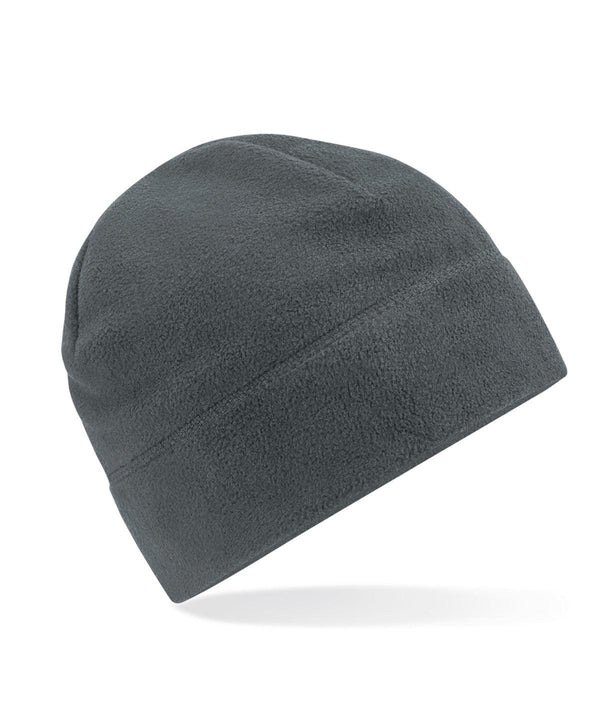 Steel Grey - Recycled fleece pull-on beanie Hats Beechfield Headwear, New For 2021, New In Autumn Winter, New In Mid Year, Recycled, Seasonal Styling, Winter Essentials Schoolwear Centres