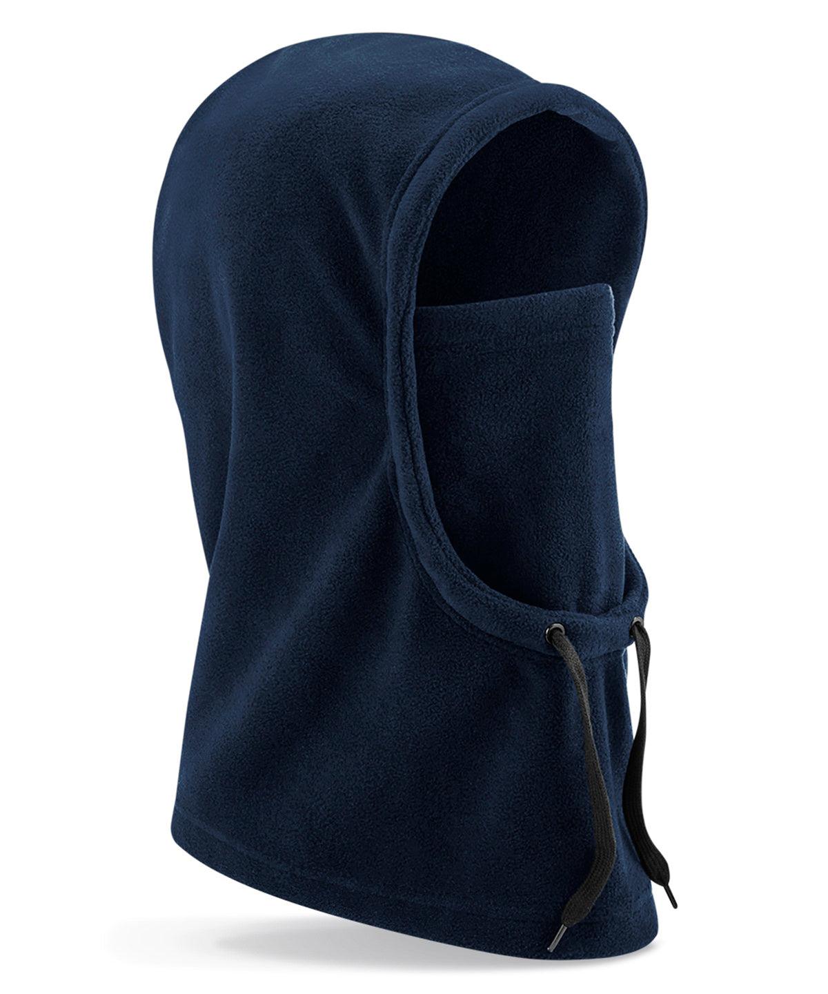 French Navy - Recycled fleece hood Hats Beechfield Headwear, New For 2021, New In Autumn Winter, New In Mid Year, Recycled, Seasonal Styling, Winter Essentials Schoolwear Centres