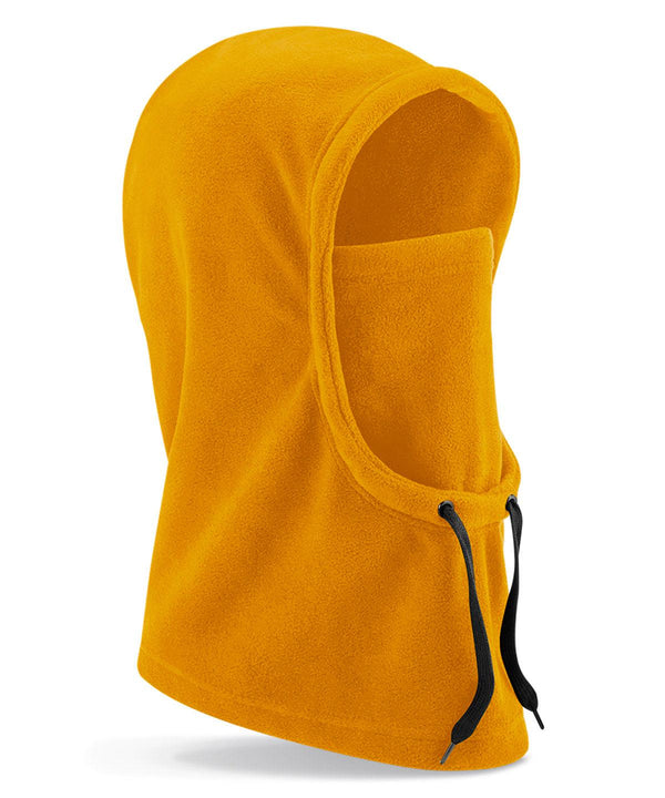 Mustard - Recycled fleece hood Hats Beechfield Headwear, New For 2021, New In Autumn Winter, New In Mid Year, Recycled, Seasonal Styling, Winter Essentials Schoolwear Centres