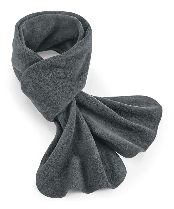 Steel Grey - Recycled fleece scarf Scarves Beechfield New For 2021, New In Autumn Winter, New In Mid Year, Recycled, Seasonal Styling, Winter Essentials Schoolwear Centres