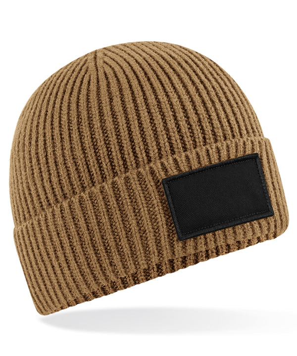 Fashion patch beanie