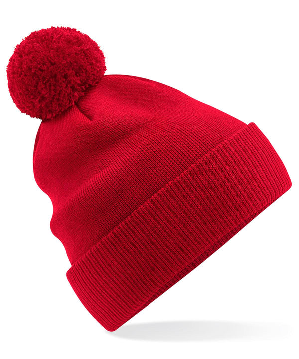 Classic Red - Organic cotton Snowstar® beanie Hats Beechfield Must Haves, New For 2021, New In Autumn Winter, New In Mid Year, Organic & Conscious, Seasonal Styling, Winter Essentials Schoolwear Centres