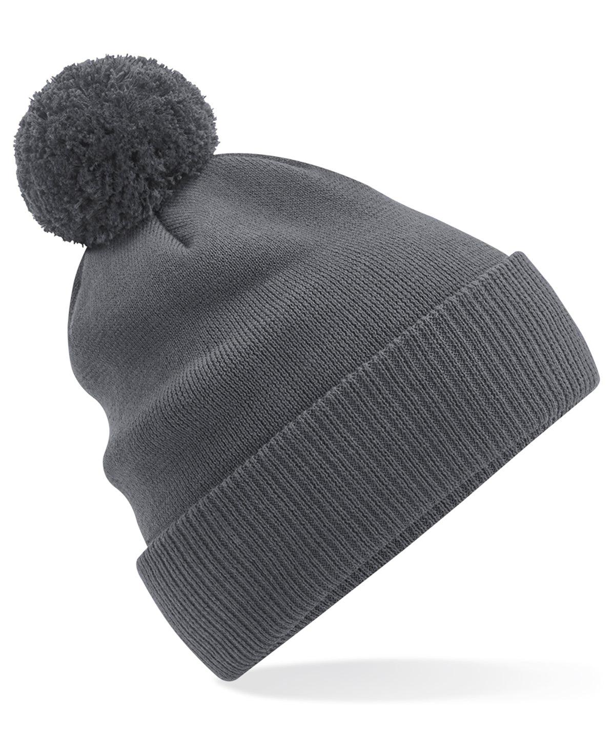 Graphite Grey - Organic cotton Snowstar® beanie Hats Beechfield Must Haves, New For 2021, New In Autumn Winter, New In Mid Year, Organic & Conscious, Seasonal Styling, Winter Essentials Schoolwear Centres