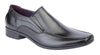 US Brass Twin Gusset PVC Sole Shoe in Black - B501A - Schoolwear Centres | School Uniform Centres