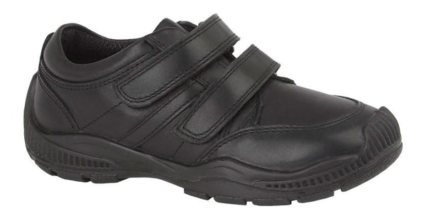 Roamers (B 678A) Black Leather (Boys) Shoe - Schoolwear Centres | School Uniform Centres