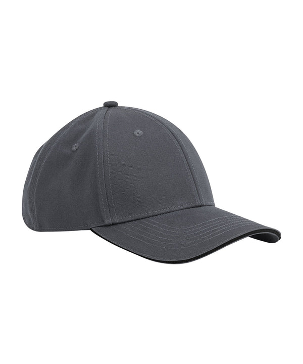 EarthAware® classic organic cotton 6-panel cap – sandwich peak