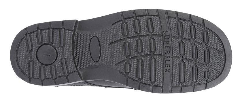 ROAMERS  [KIDS]  Touch Fastening Boat Shoe | Black Leather - Schoolwear Centres | School Uniforms near me