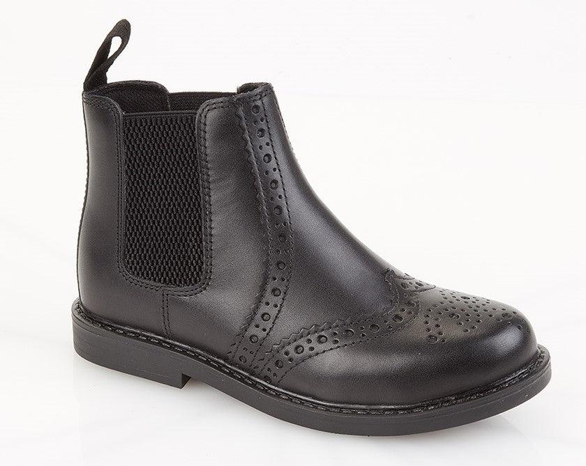 ROAMERS  [KIDS]  Twin Gusset Ankle Boot | Tan Leather | Black Leather - Schoolwear Centres | School Uniforms near me