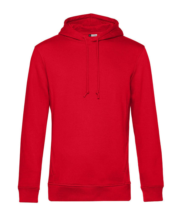 Red - B&C Organic Hooded Hoodies B&C Collection Freshers Week, Hoodies, Must Haves, New Colours for 2023, New For 2021, New Products – February Launch, New Styles For 2021, Organic & Conscious, Plus Sizes, Rebrandable Schoolwear Centres