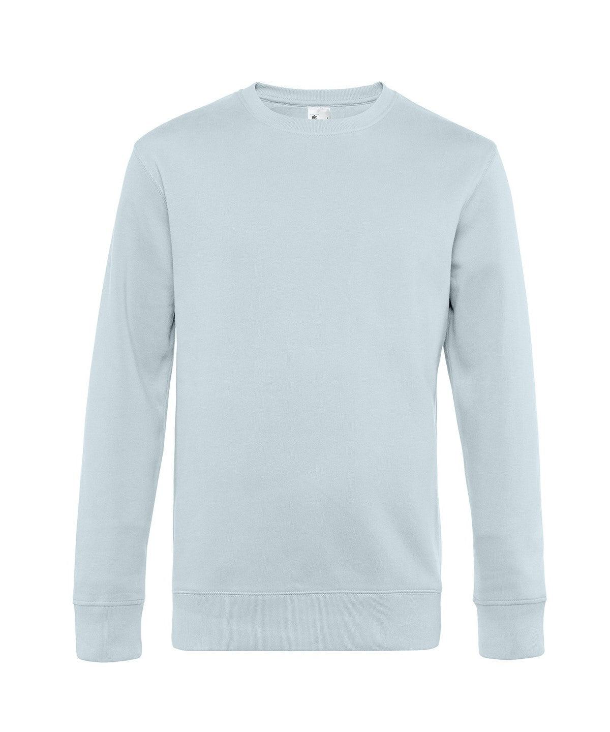 Pure Sky - B&C KING Crew Neck Sweatshirts B&C Collection New Colours for 2023, New For 2021, New Products – February Launch, New Styles For 2021, Plus Sizes, Sweatshirts Schoolwear Centres