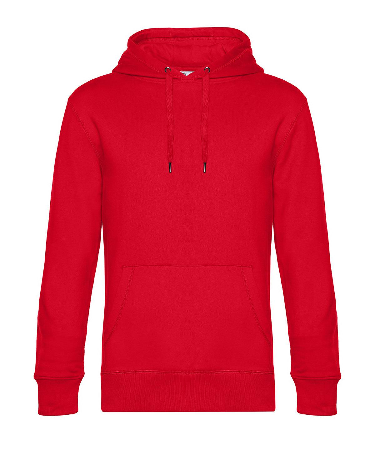 Red - B&C KING Hooded Hoodies B&C Collection Freshers Week, Hoodies, New Colours for 2023, New For 2021, New Products – February Launch, New Styles For 2021, Plus Sizes Schoolwear Centres