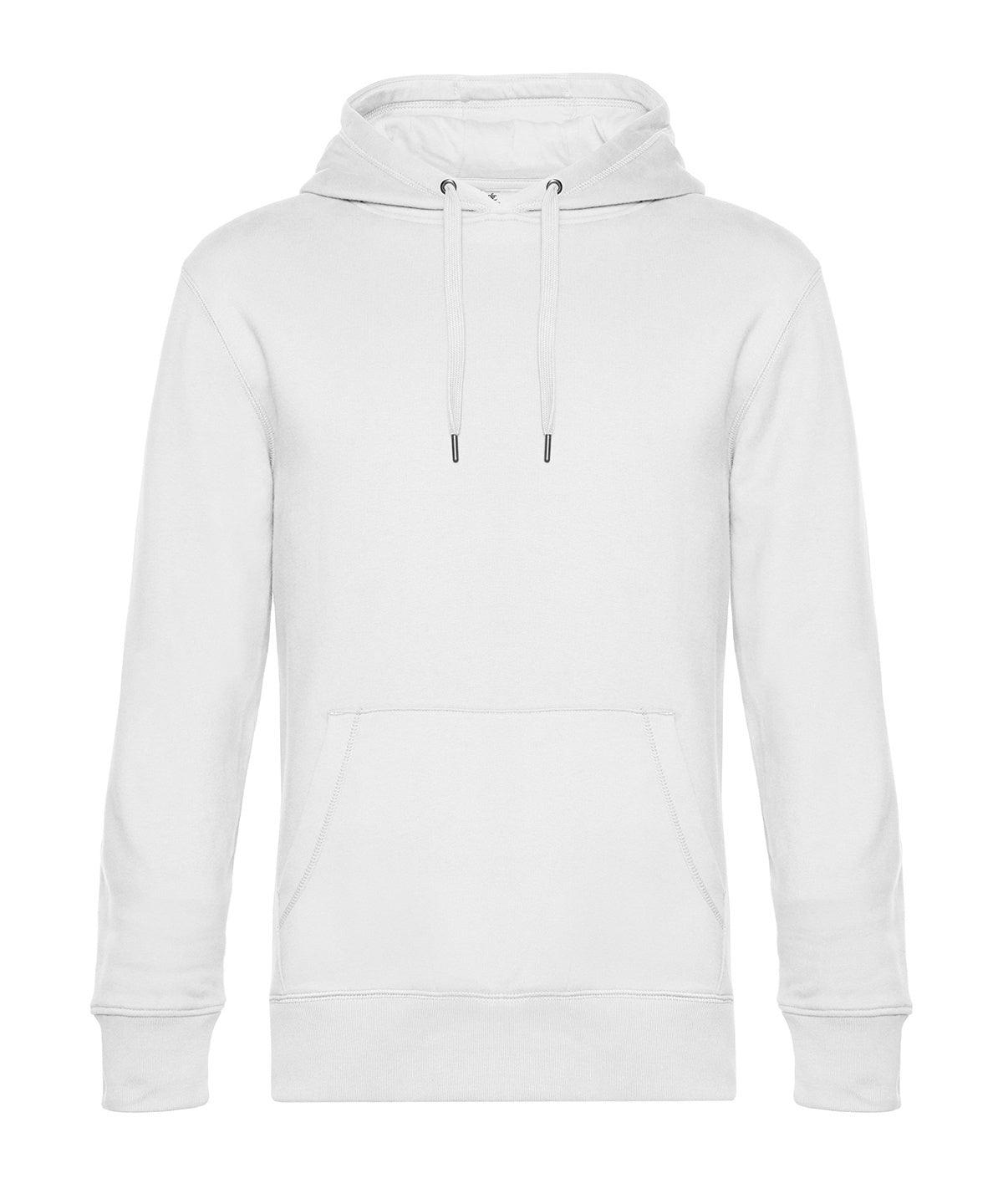 White - B&C KING Hooded Hoodies B&C Collection Freshers Week, Hoodies, New Colours for 2023, New For 2021, New Products – February Launch, New Styles For 2021, Plus Sizes Schoolwear Centres