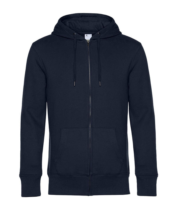 Navy Blue - B&C KING Zipped Hood Hoodies B&C Collection Freshers Week, Hoodies, New Colours for 2023, New For 2021, New Products – February Launch, New Styles For 2021 Schoolwear Centres