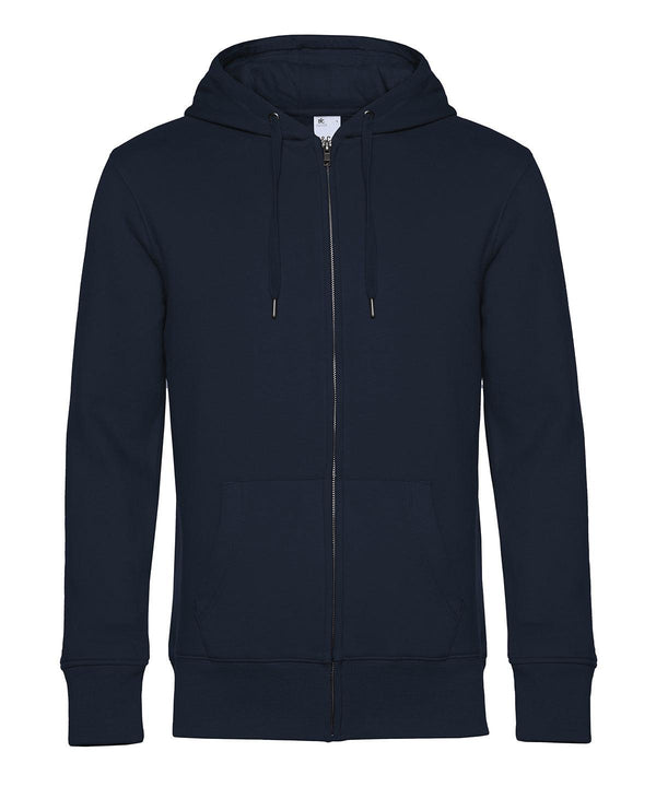 Navy - B&C KING Zipped Hood Hoodies B&C Collection Freshers Week, Hoodies, New Colours for 2023, New For 2021, New Products – February Launch, New Styles For 2021 Schoolwear Centres