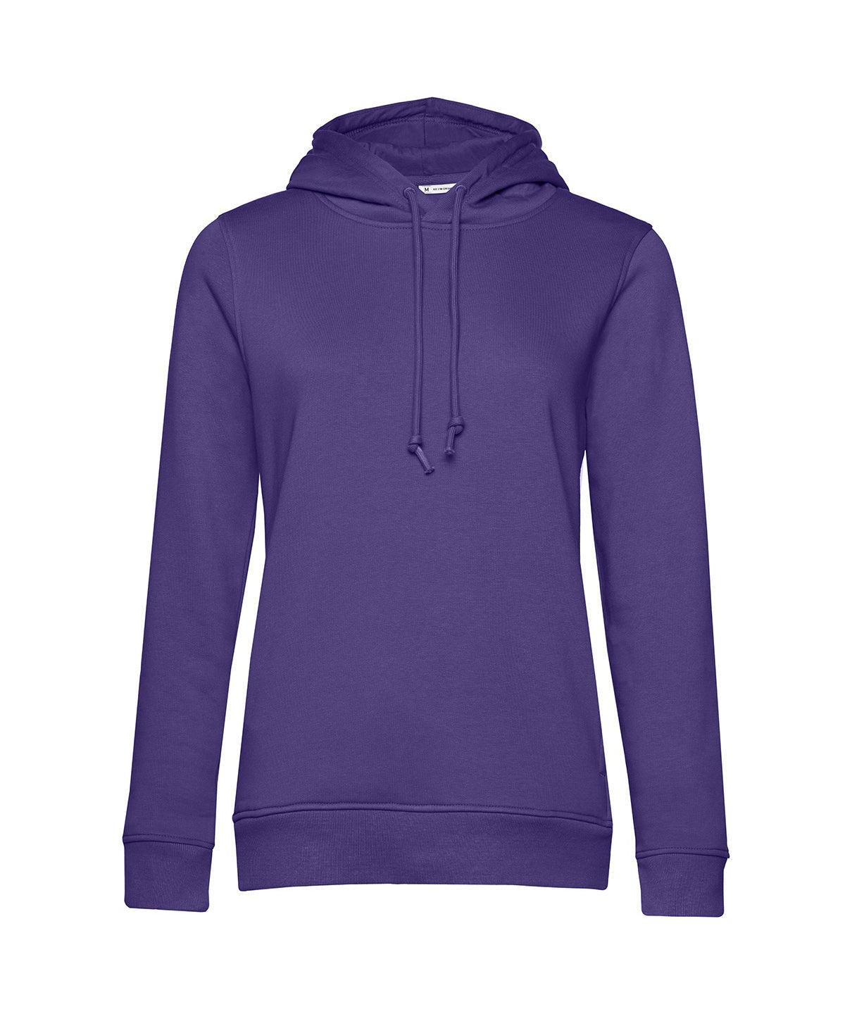 Radiant Purple - B&C Organic Hooded /women Hoodies B&C Collection Freshers Week, Hoodies, New Colours for 2023, New For 2021, New Products – February Launch, New Styles For 2021, Organic & Conscious, Rebrandable Schoolwear Centres