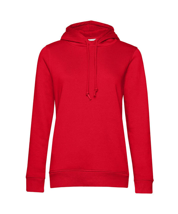 Red - B&C Organic Hooded /women Hoodies B&C Collection Freshers Week, Hoodies, New Colours for 2023, New For 2021, New Products – February Launch, New Styles For 2021, Organic & Conscious, Rebrandable Schoolwear Centres