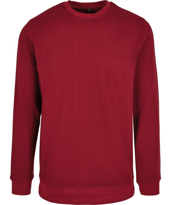 Burgundy - Basic crew neck Sweatshirts Build Your Brand Basic Lounge Sets, New For 2021, New Styles For 2021, Plus Sizes, Rebrandable, Sweatshirts Schoolwear Centres
