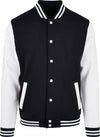 Black/White - Basic college jacket Jackets Build Your Brand Basic Jackets & Coats, New For 2021, New Styles For 2021, Plus Sizes, Rebrandable Schoolwear Centres