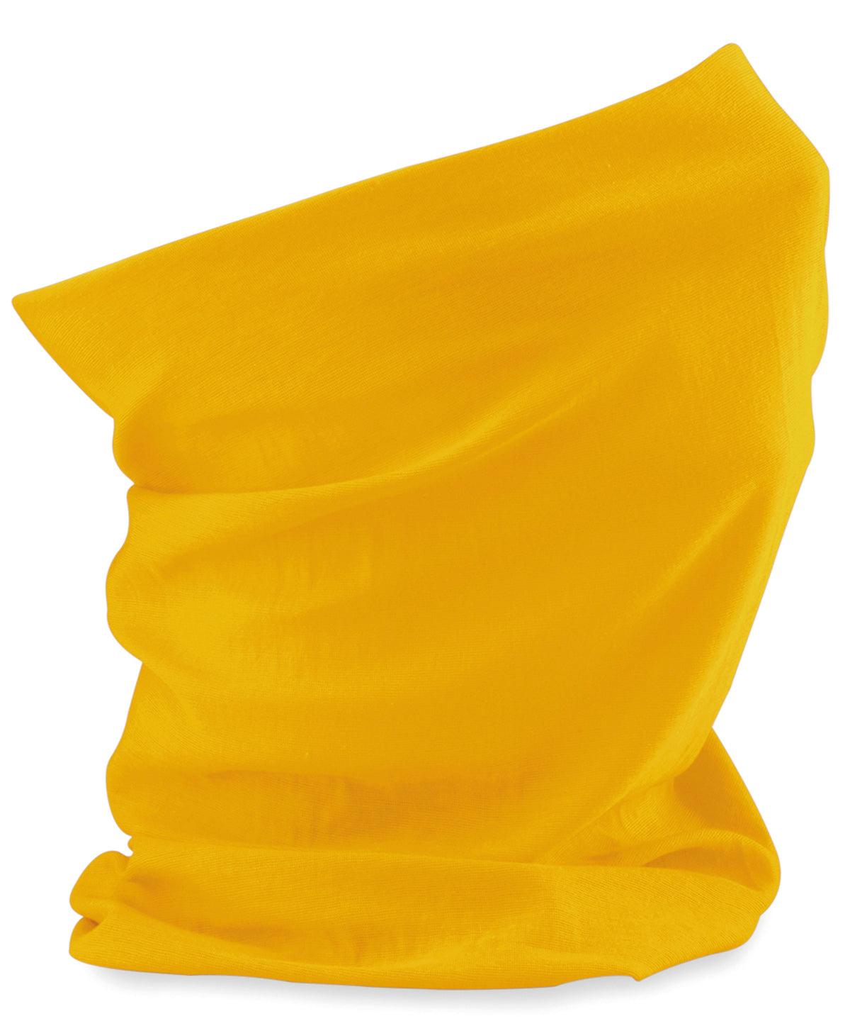 Mustard - Morf® recycled Snoods Beechfield Face Covers, New For 2021, New Styles For 2021, Organic & Conscious, Rebrandable, Recycled Schoolwear Centres